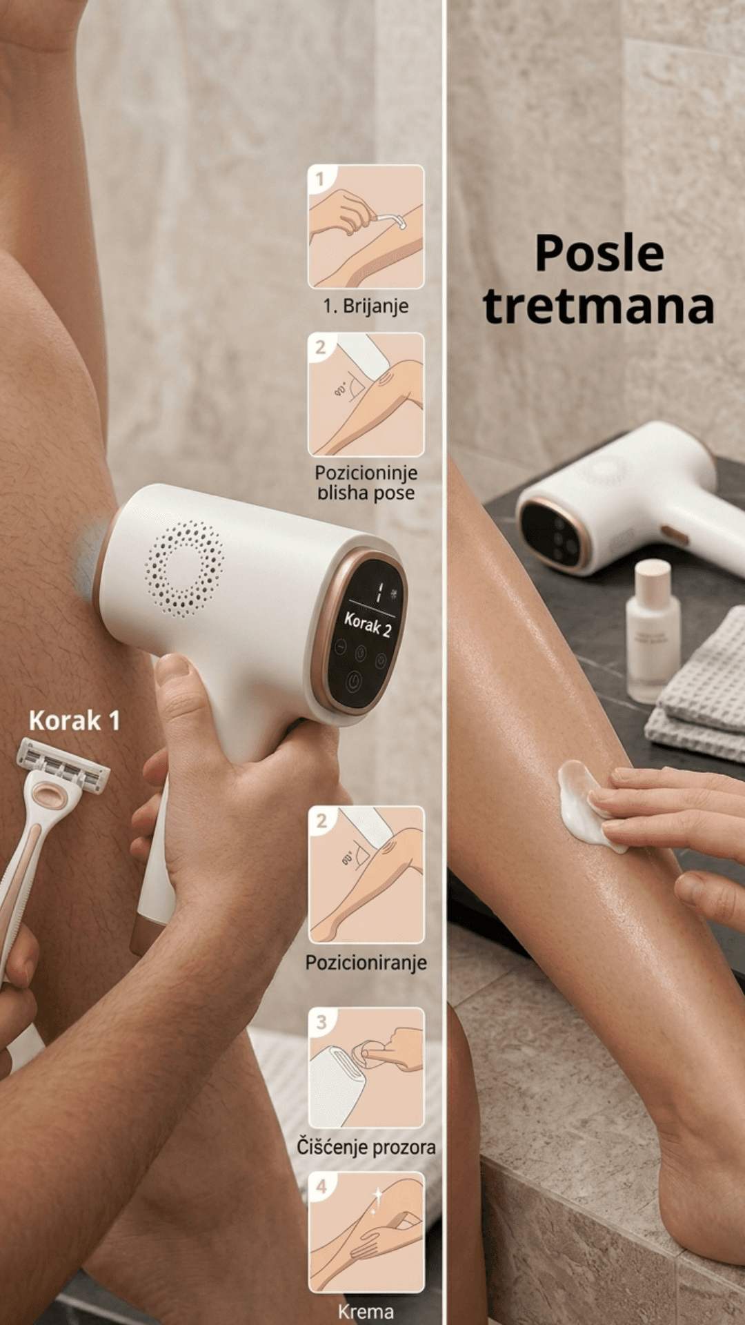 Rezultati korištenja Ice Cool PRO™ IPL uređaja